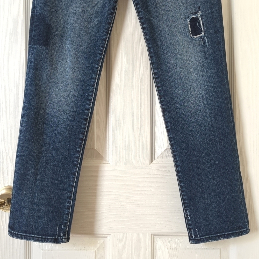 Kut from the Kloth Catherine Mid Rise Dark Wash Slim Fit Boyfriend Denim Jeans 4 - Picture 3 of 16